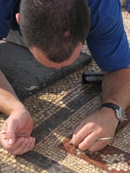 Image: Cleaning with a scalpel