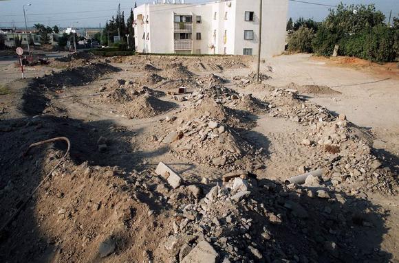 Image: The site after the reburial